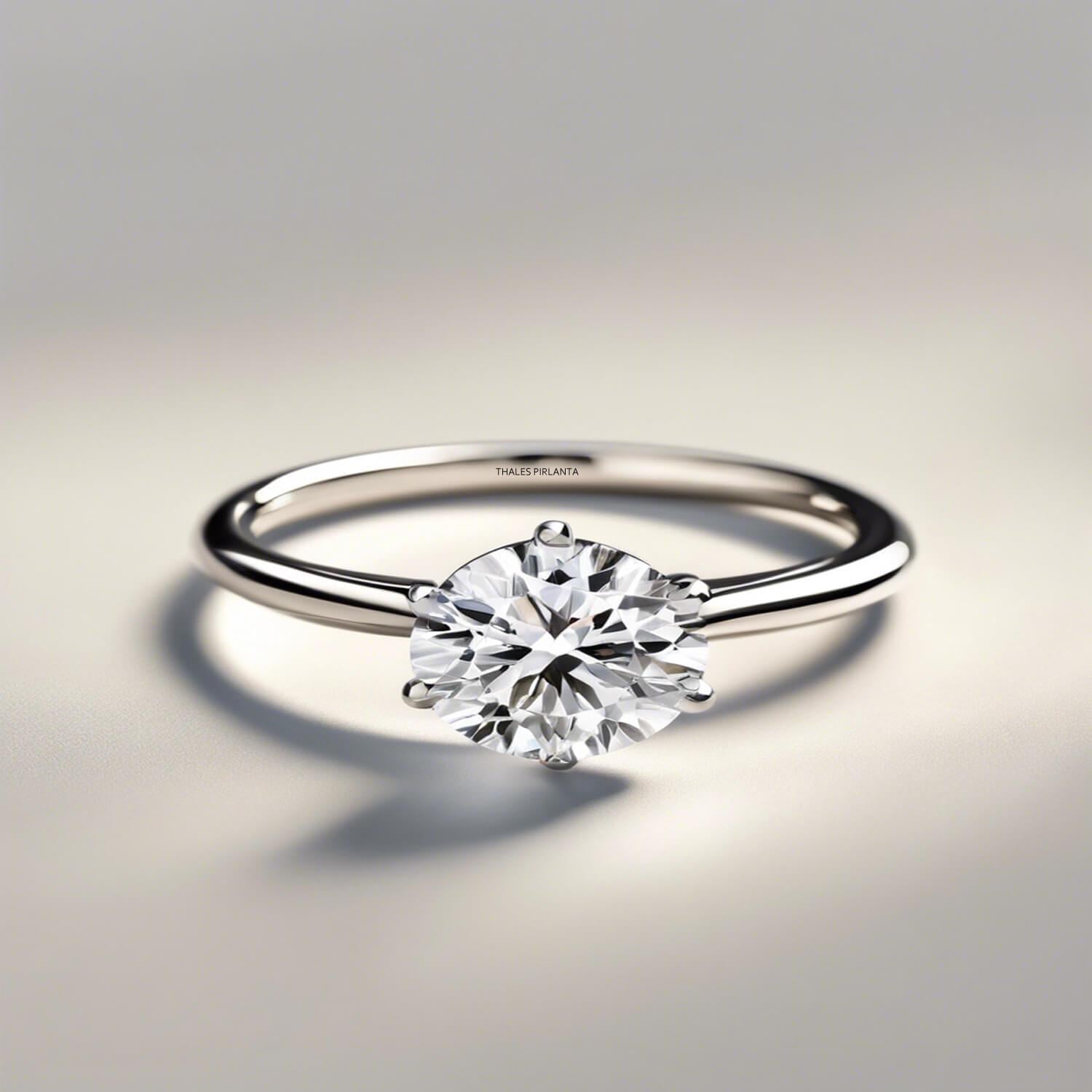 0.90 Karat GIA Sertifikalı E Renk 6 Tırnaklı Tektaş