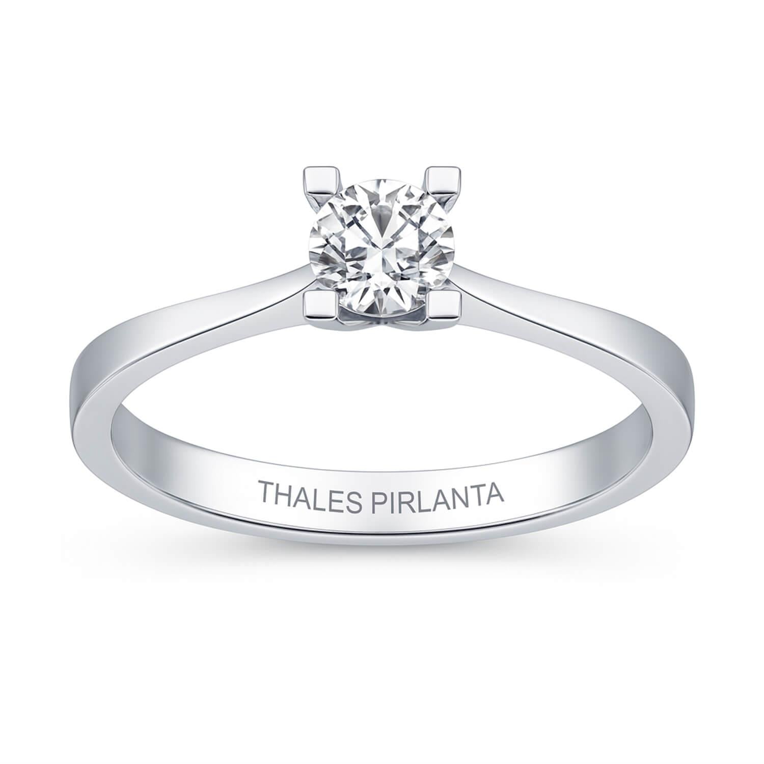 0.41 Karat E SI HRD Tektaş Pırlanta Yüzük