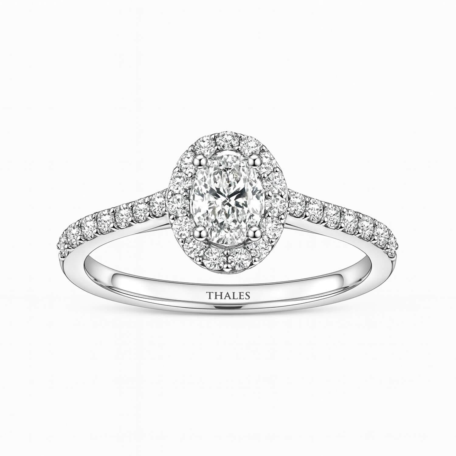 0.55 Karat Oval Kesim Pırlanta Yüzük