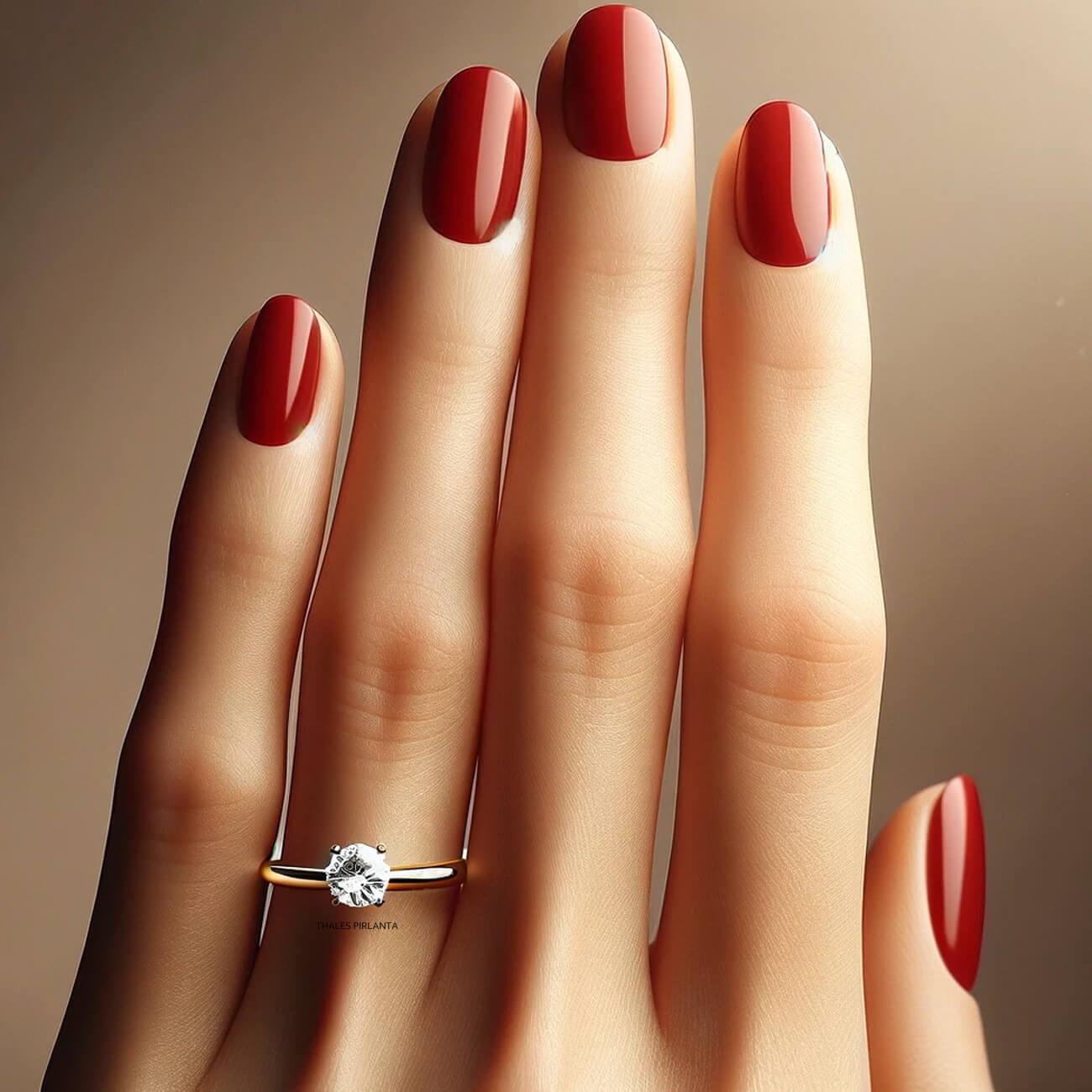 0.40 Karat D VVS2 GIA Sertifikalı Tektaş Pırlanta Yüzük