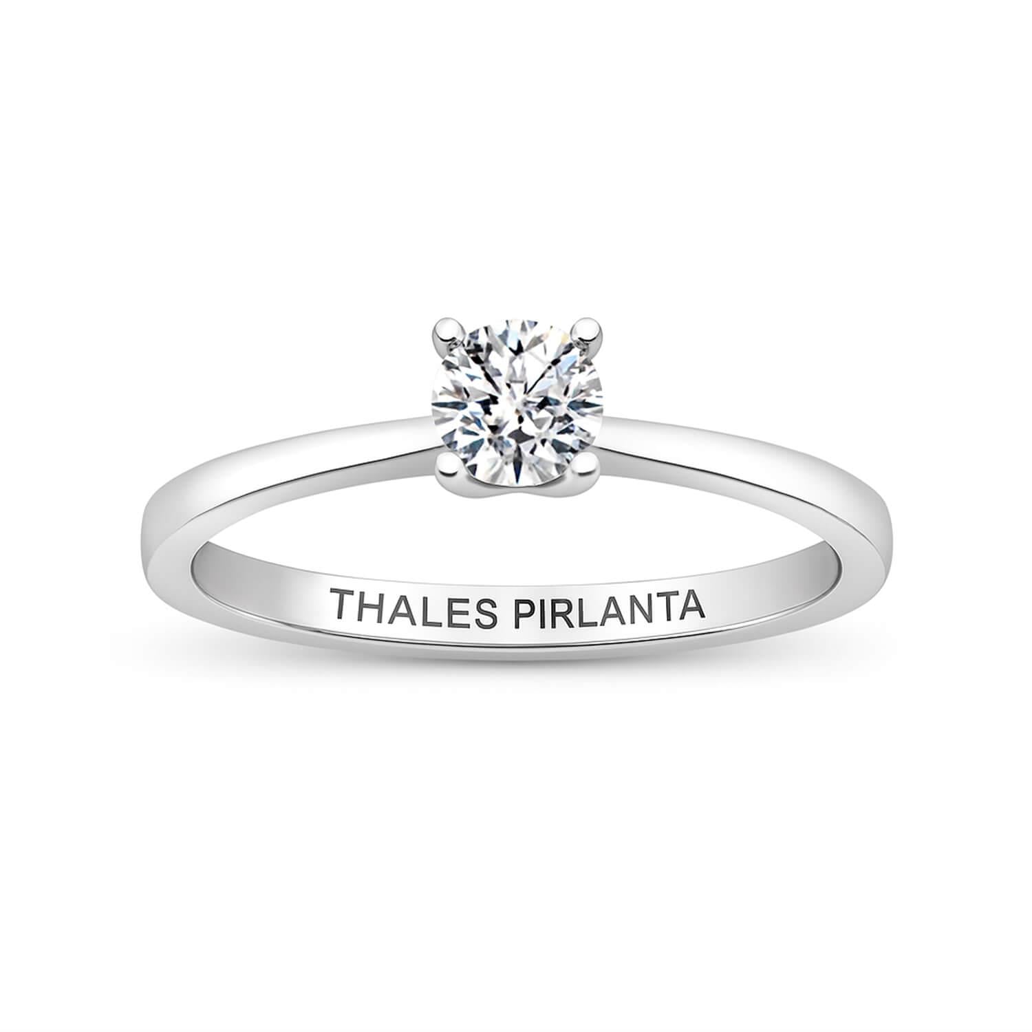 0.30 D VS2 İnce Tırnaklı Pırlanta Tektaş