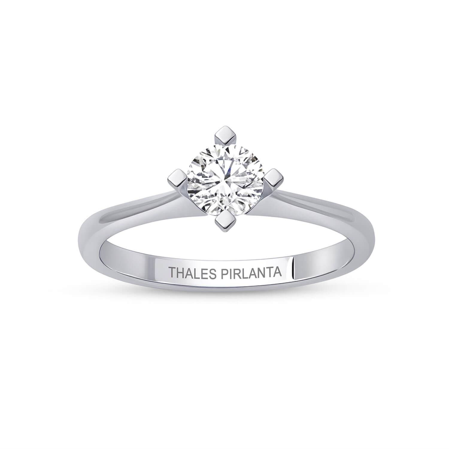 0.50 Karat Tek Taş Pırlanta Yüzük