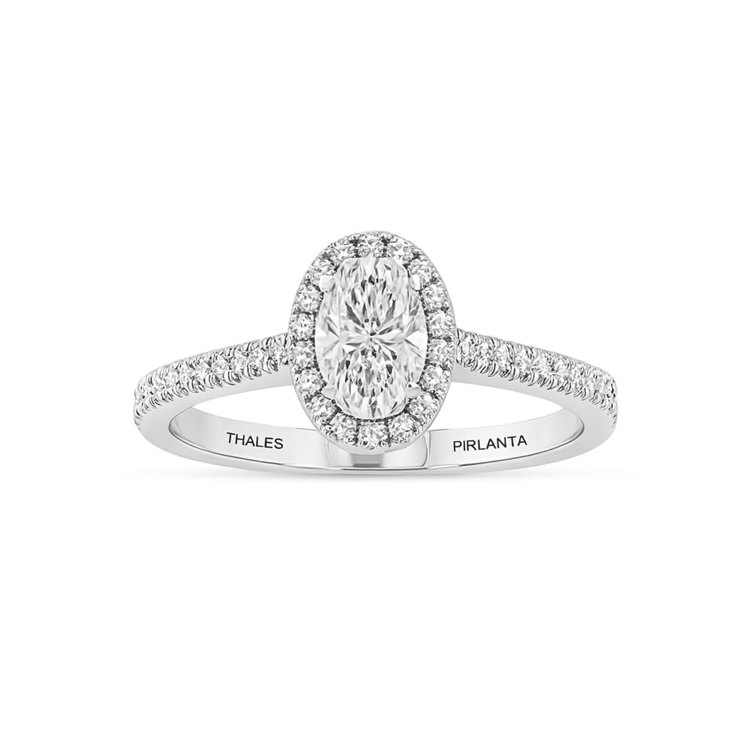 0.70 Karat G VS Oval Kesim Pırlanta Yüzük