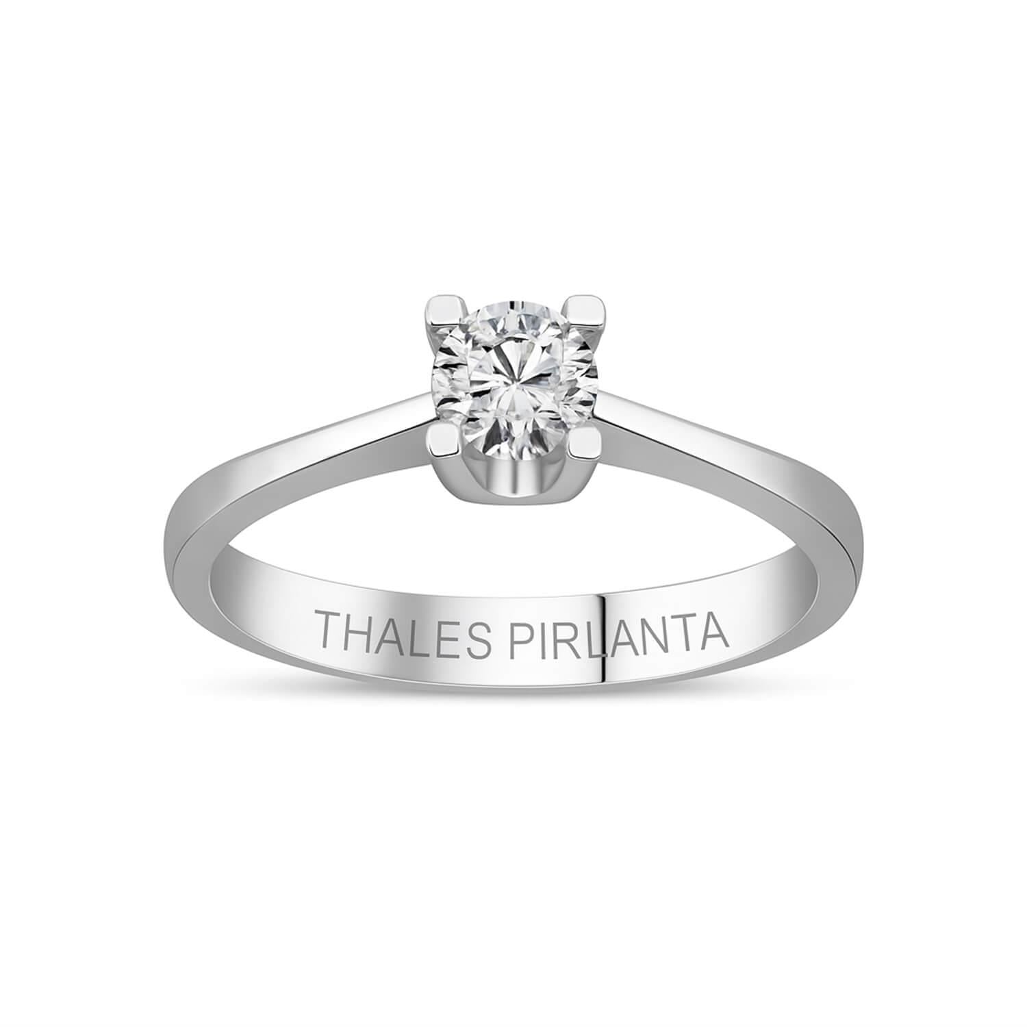 0.26 Karat D VVS Tektaş Pırlanta Yüzük Modeli