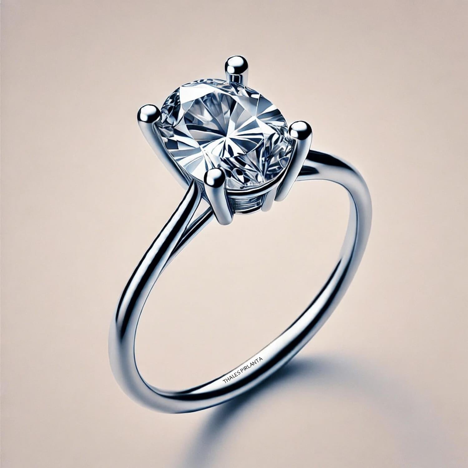 0.70 Karat GIA Sertifikalı Oval Tektaş