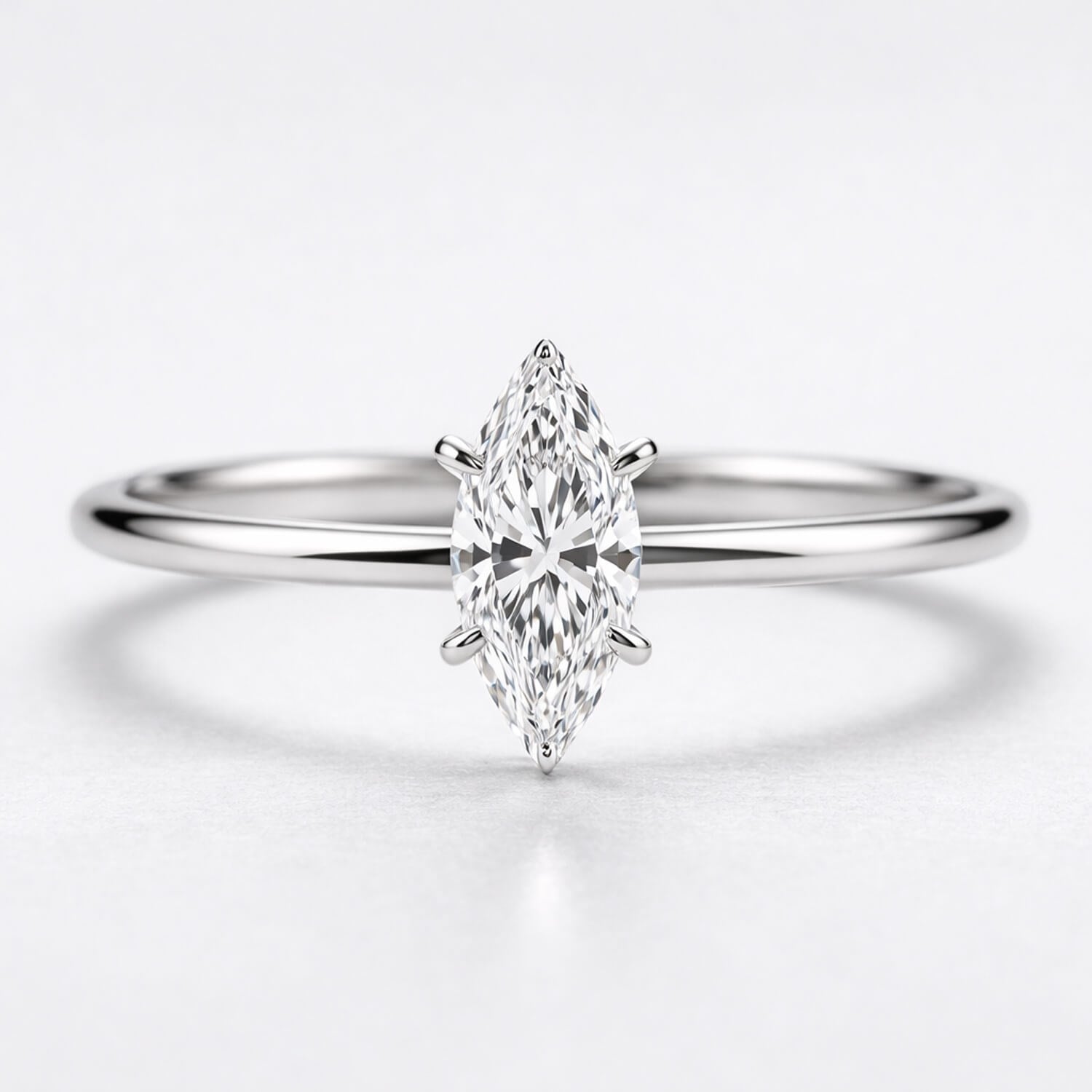 0.40 Karat GIA Sertifikalı Markiz Kesim Tektaş Yüzük