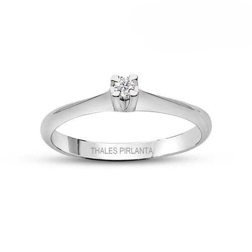 0.05 Karat Tektaş Pırlanta Yüzük