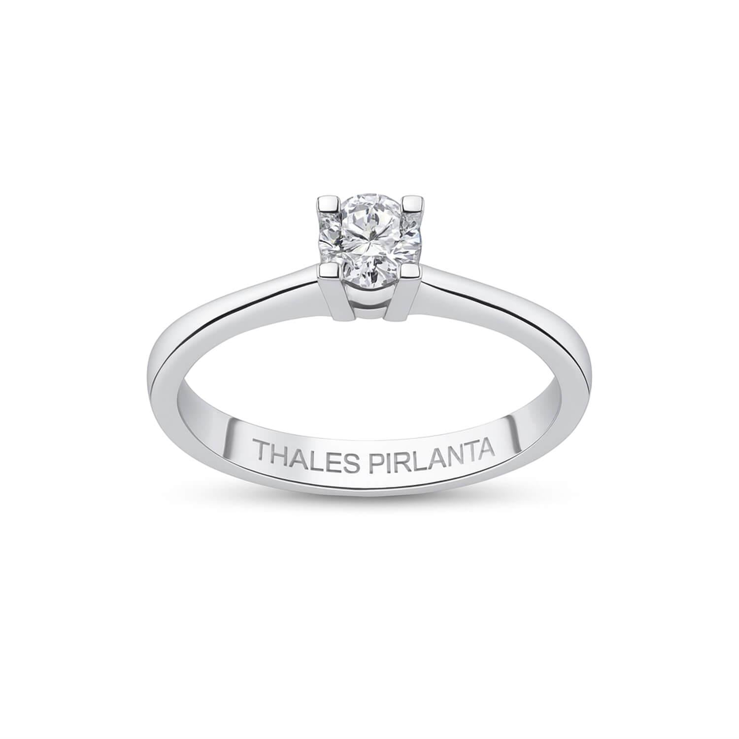 0.36 Karat G Renk Pırlanta Tektaş Alyans