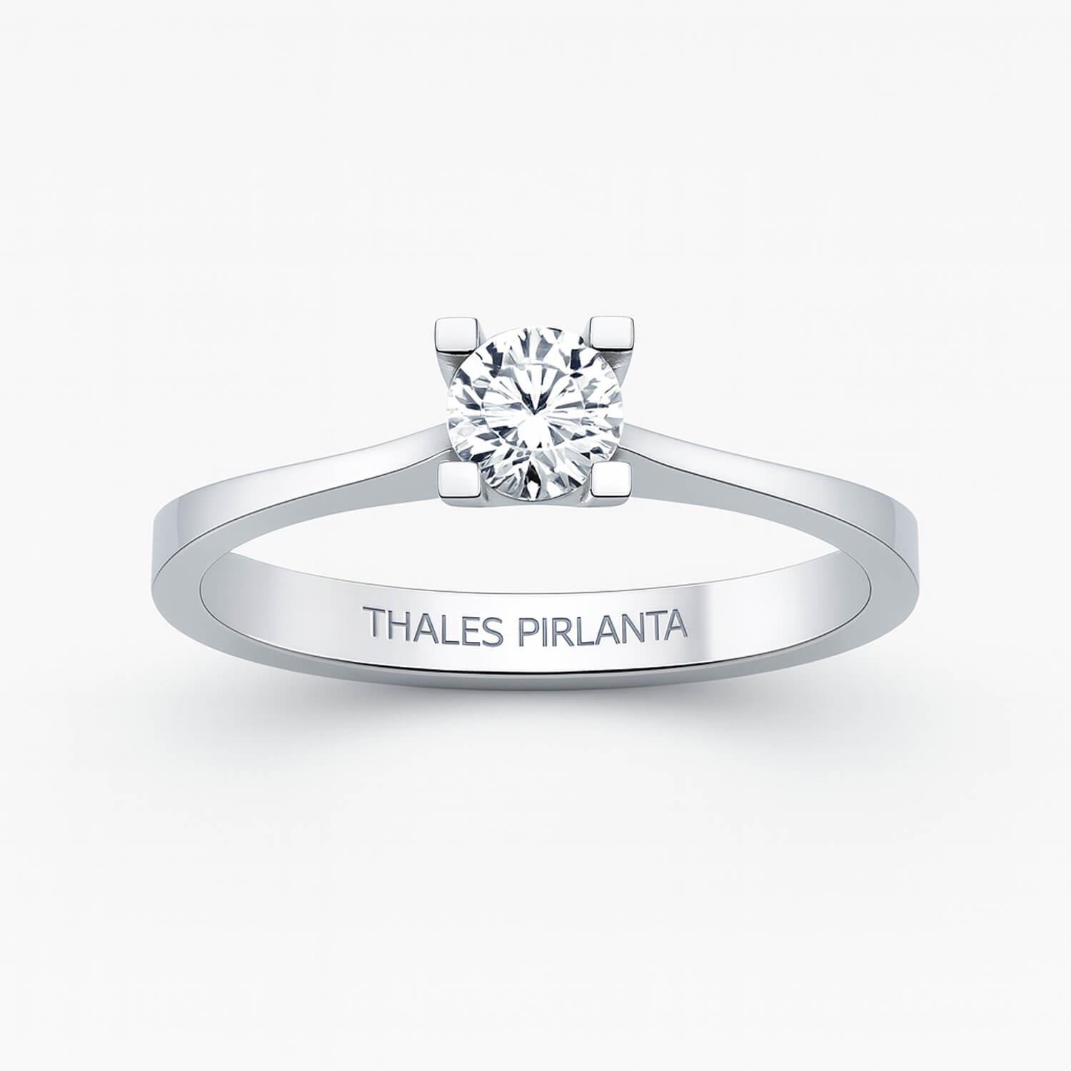 0.50 Karat D Renk HRD Sertifikalı Tektaş Pırlanta Yüzük