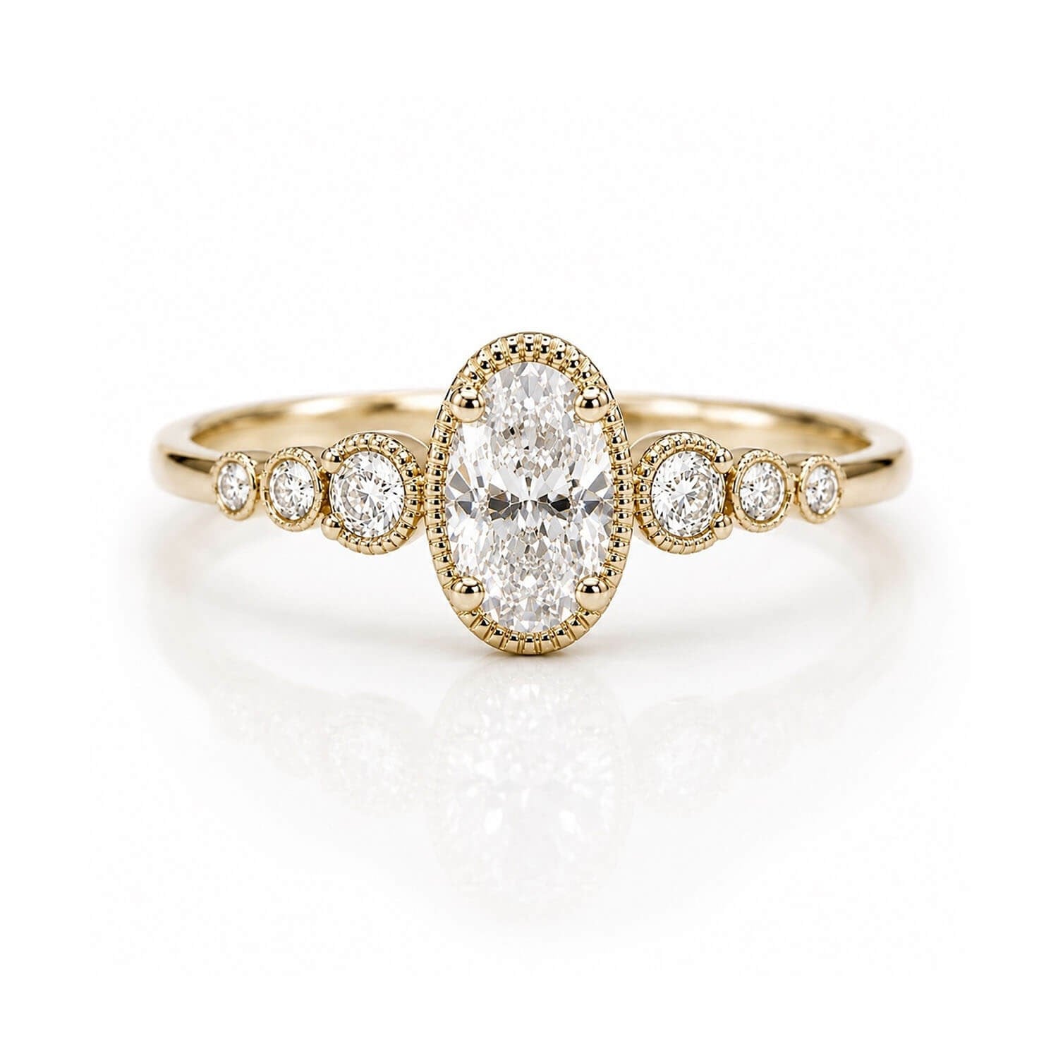 0,73 Karat Oval Vintage Yüzük