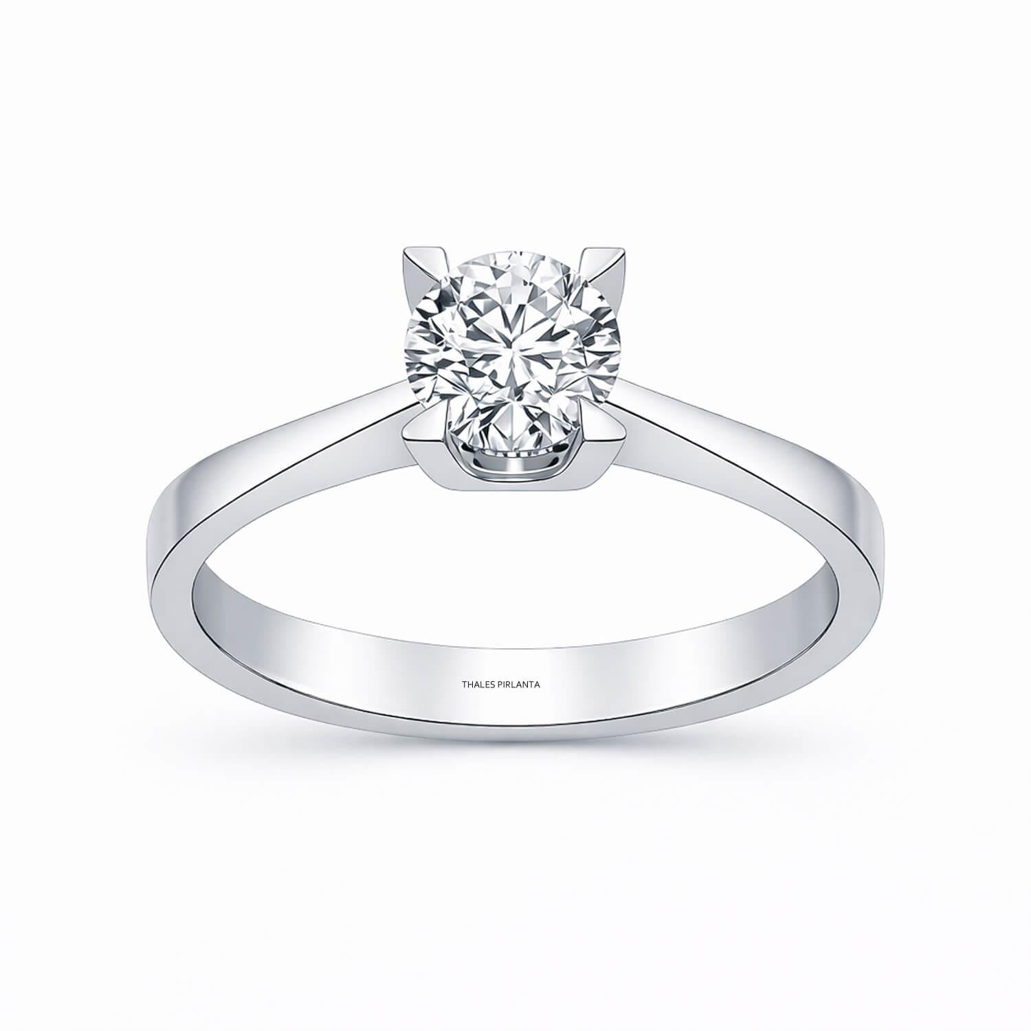 1.20 Karat D SI2 HRD Sertifikalı Pırlanta Tektaş Yüzük