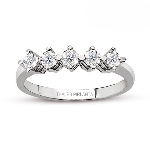 5 Taş Pırlanta Yüzük Modeli