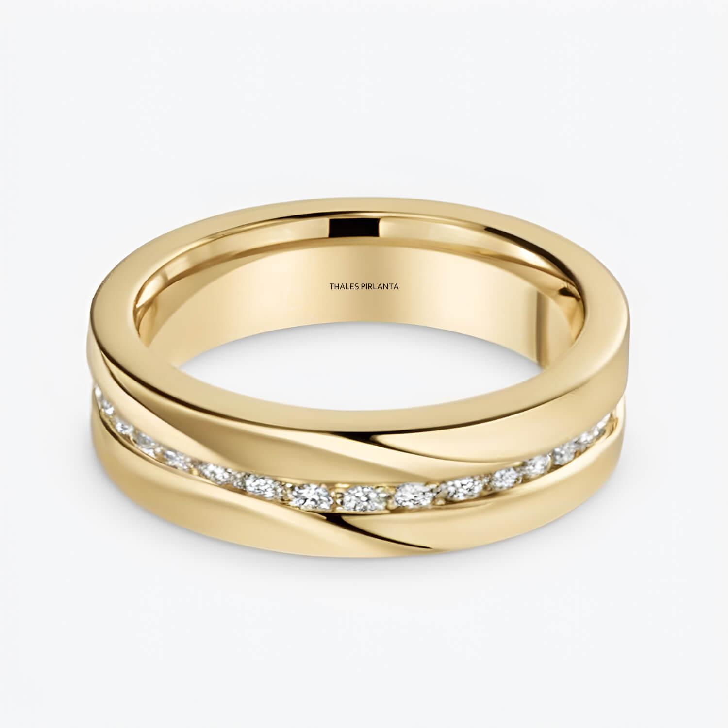 0,45 Karat F Renk Pırlanta Alyans