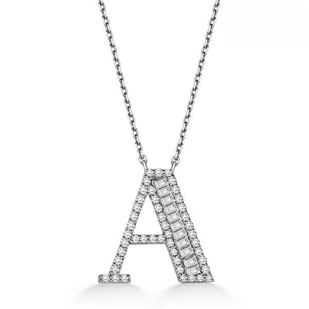 Baget Pırlanta Harf Kolye