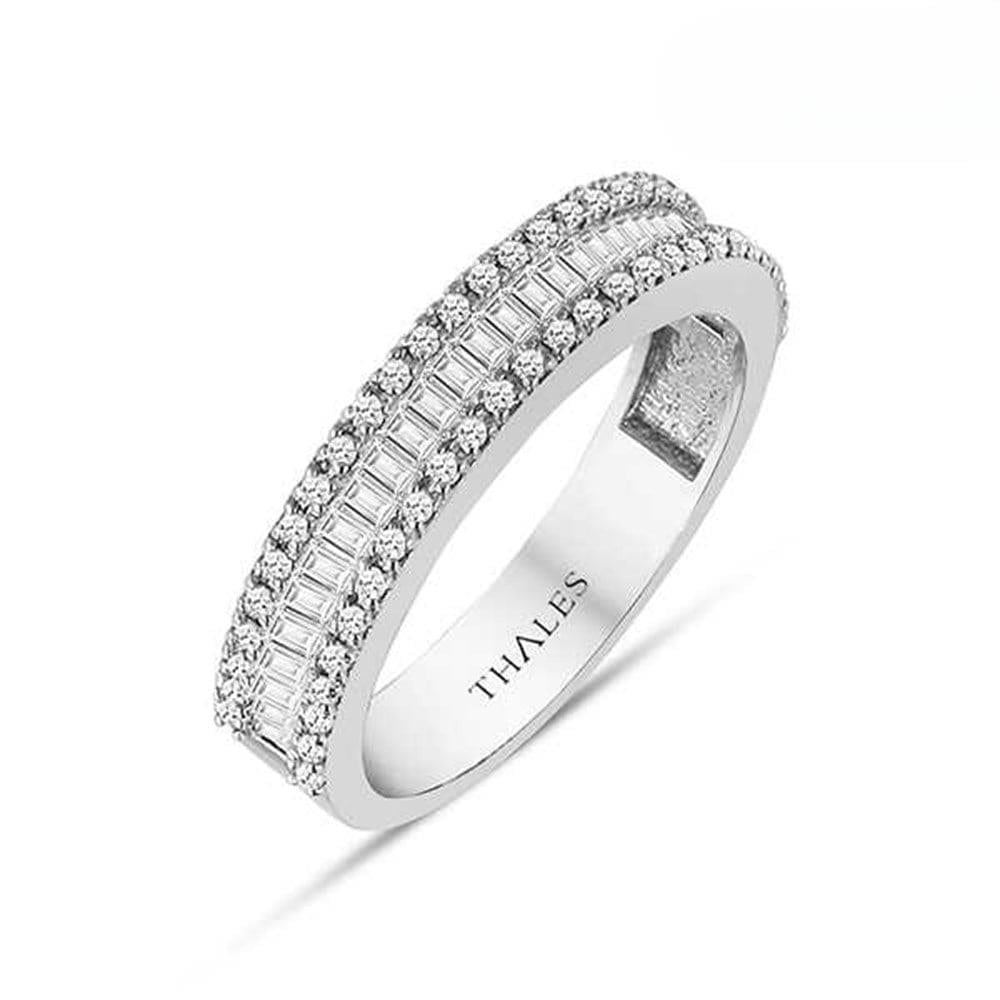 Baget Pırlanta Yarımtur Yüzük