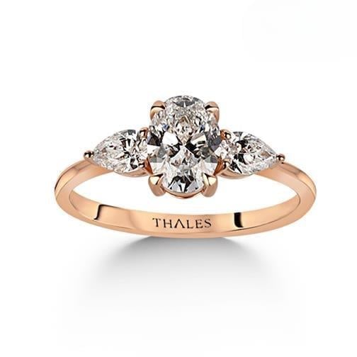 GIA Oval Tasarım Yüzük 1,40 Karat E VS2