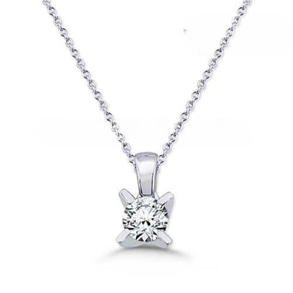 GIA Tektaş Kolye 0,30 F VS2