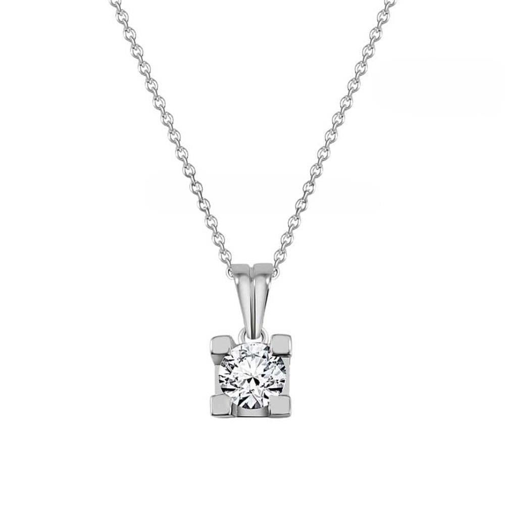 GIA Tektaş Pırlanta Kolye 0,40 D VS2