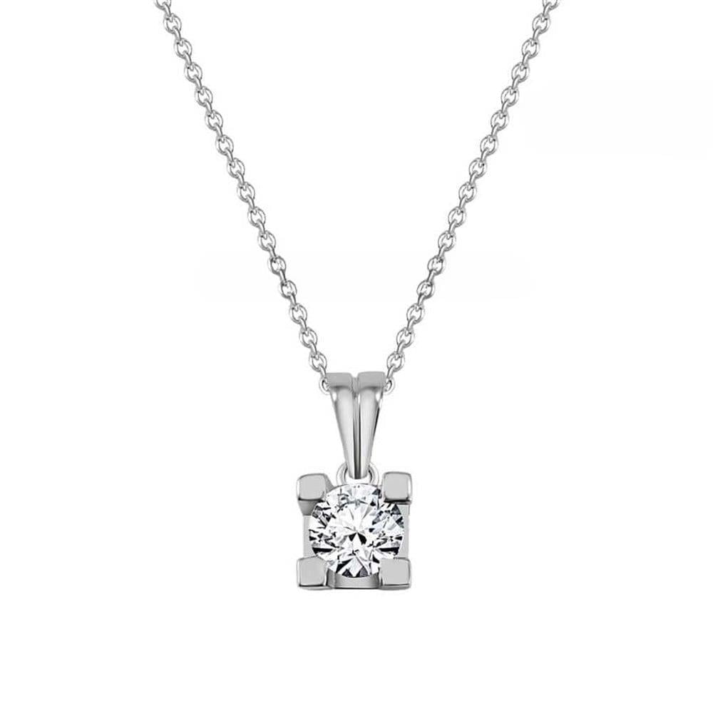 GIA Tektaş Pırlanta Kolye 0,40 G VS2