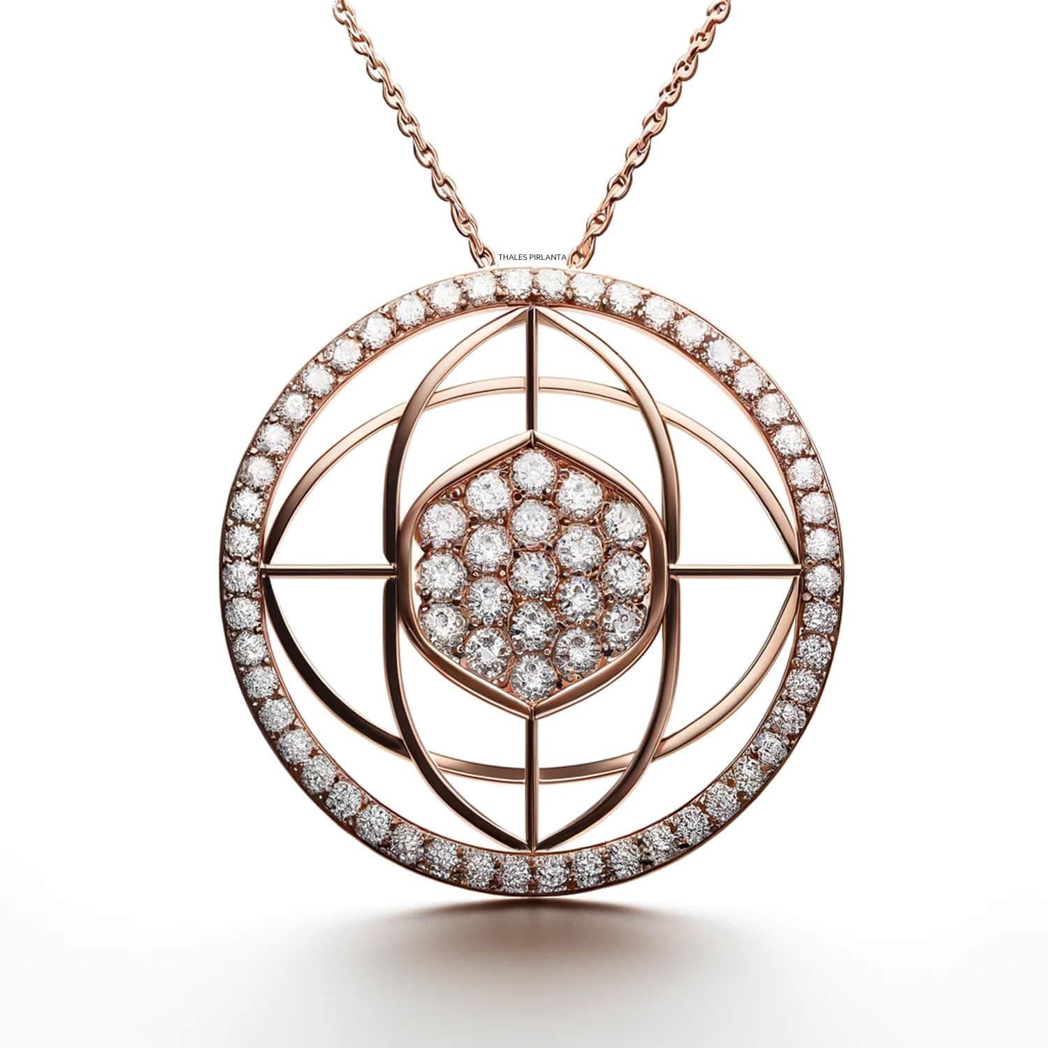 LoopLux Tasarım Pırlanta Kolye Modeli