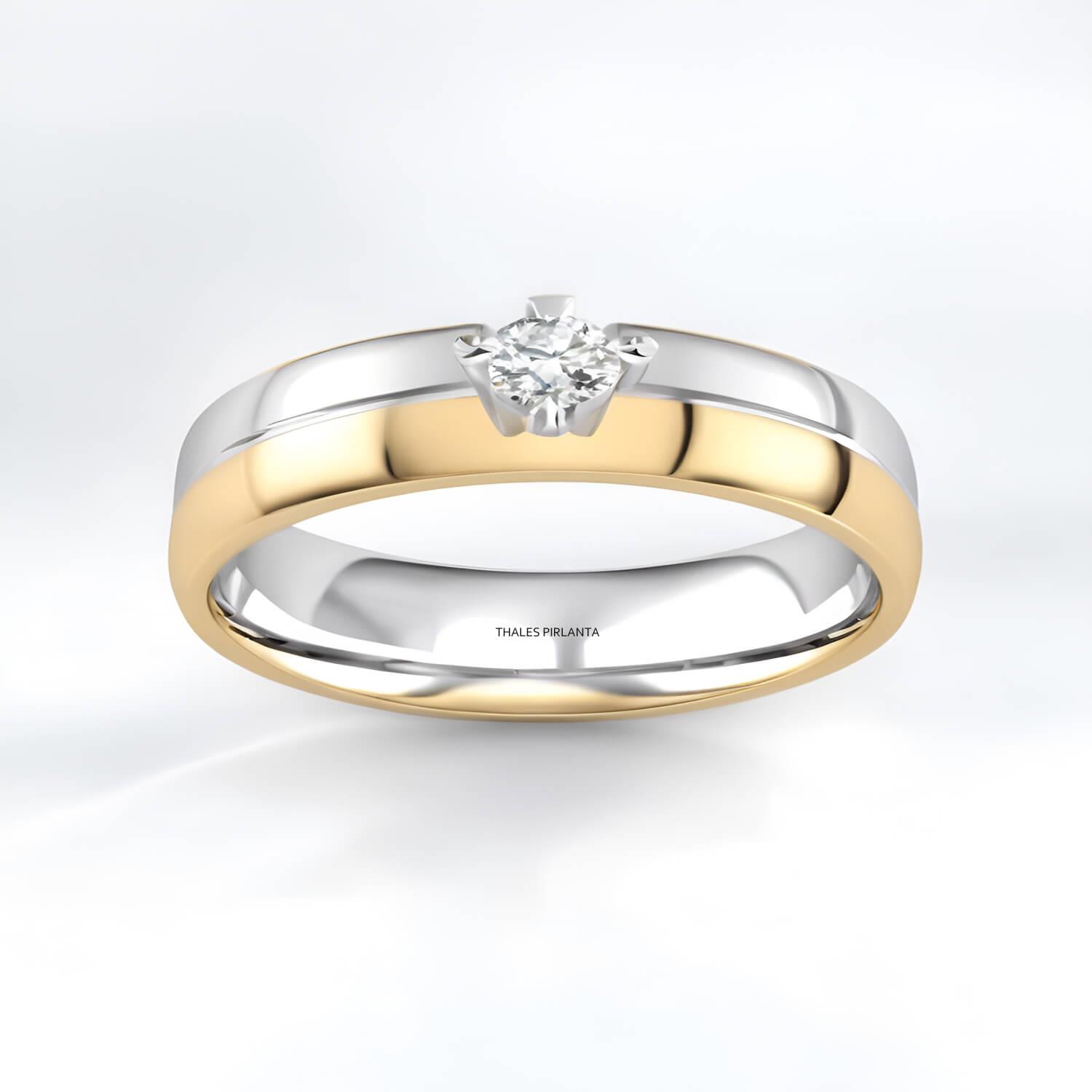 0,08 Karat F VS Pırlanta Nişan Yüzükleri