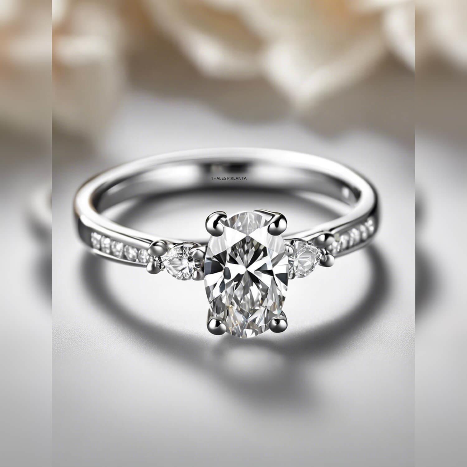 Oval Nişan Yüzüğü