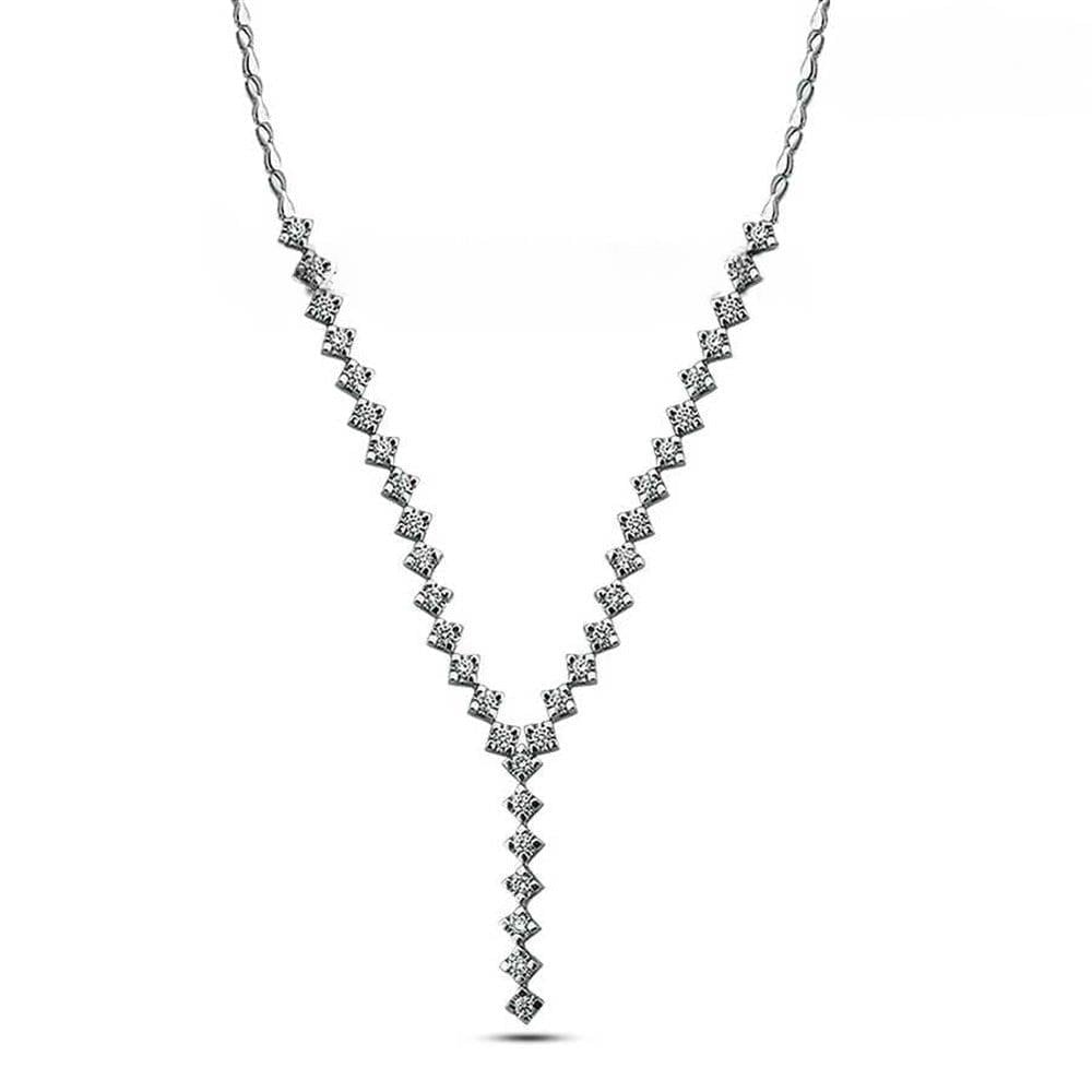 Pırlanta Su Yolu Gerdanlık 0.80 Karat F VS