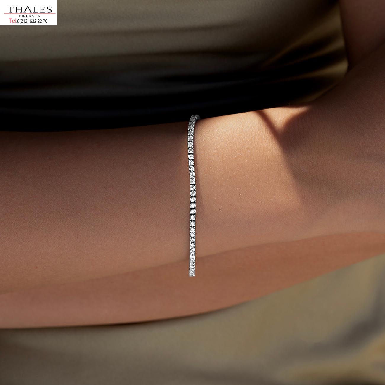 Pırlanta Suyolu Bileklik 2.42 Karat