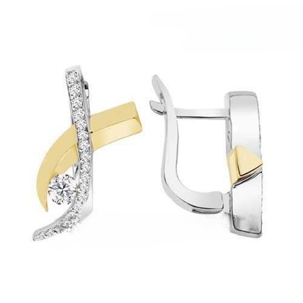 Pırlanta Taşlı Özel Üretim Küpe