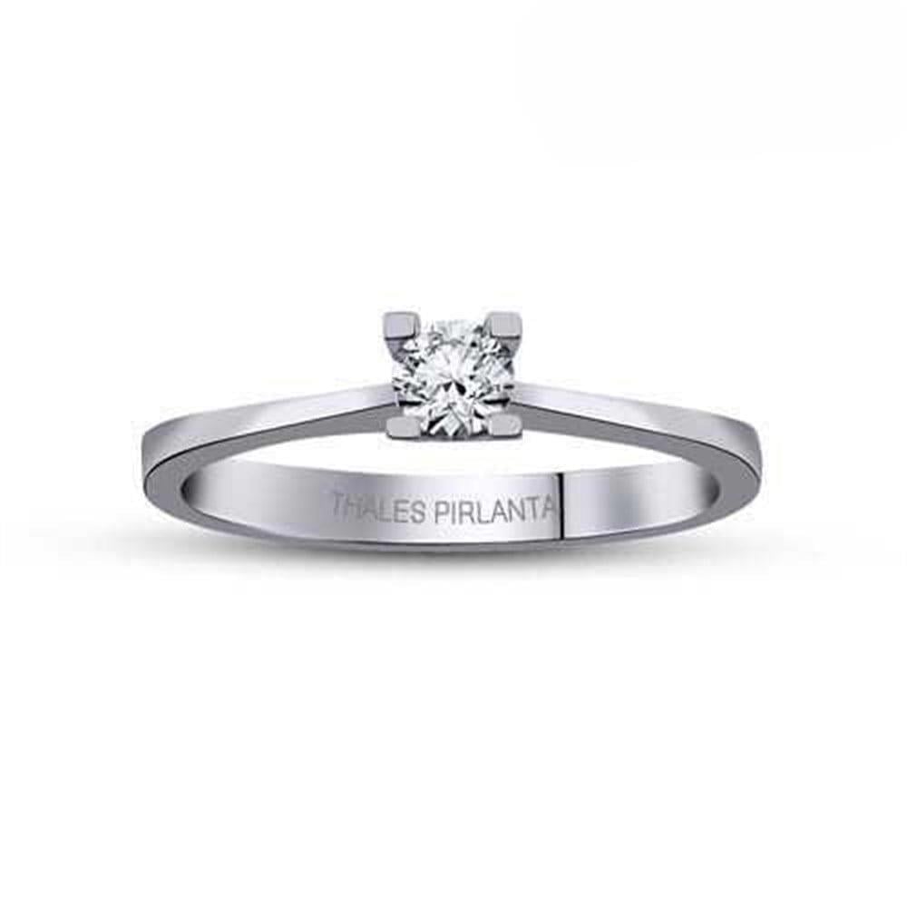 Pırlanta Tek Taş Modeli 0,20 Karat  F Renk