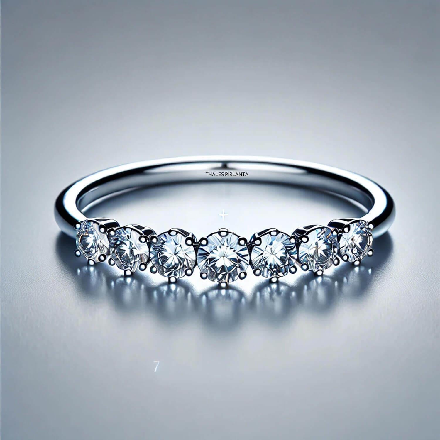 Sıra Taşlı Alyans Modeli 0,60 Karat