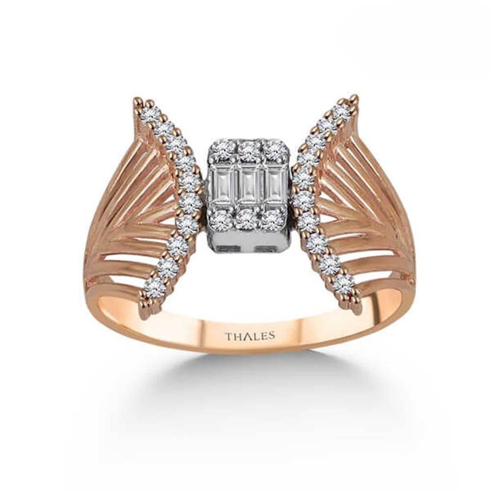 Tasarım Baget Yüzük 0,30 Karat