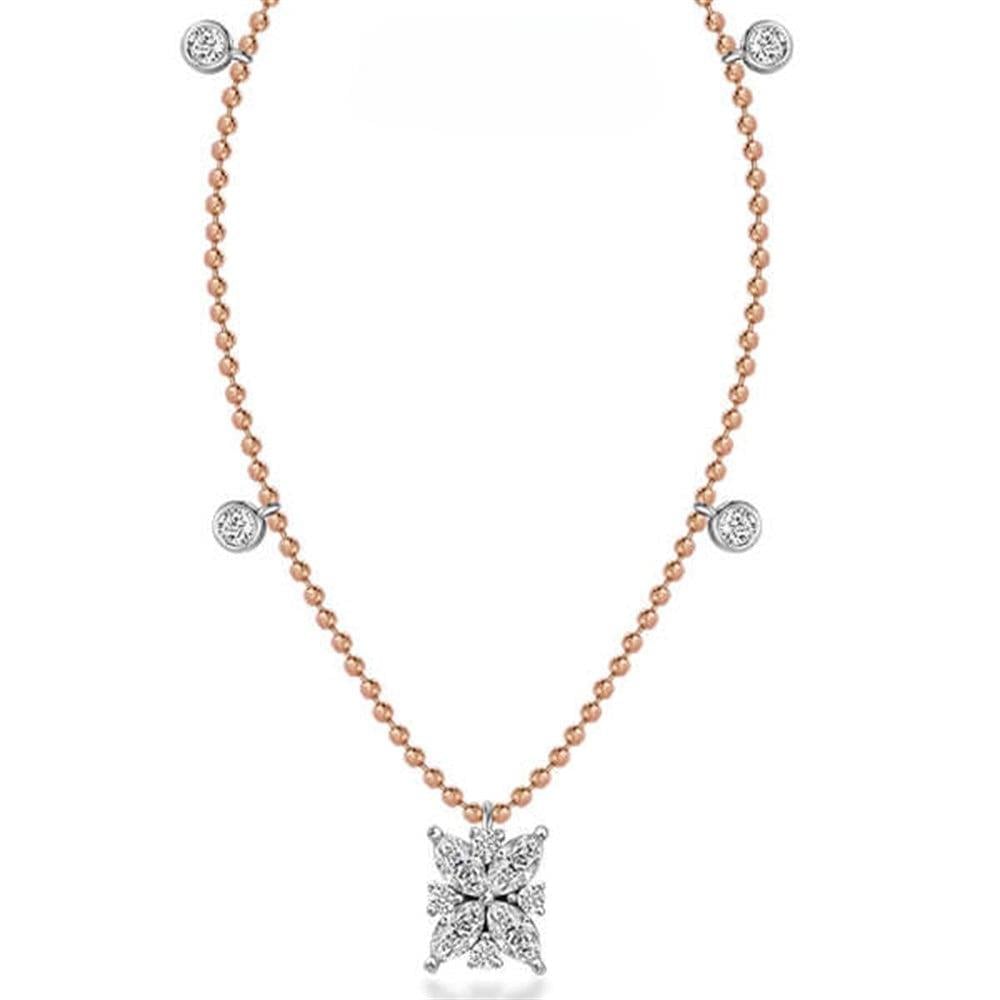 Tasarım Markiz Kolye 0,45 Karat F VS