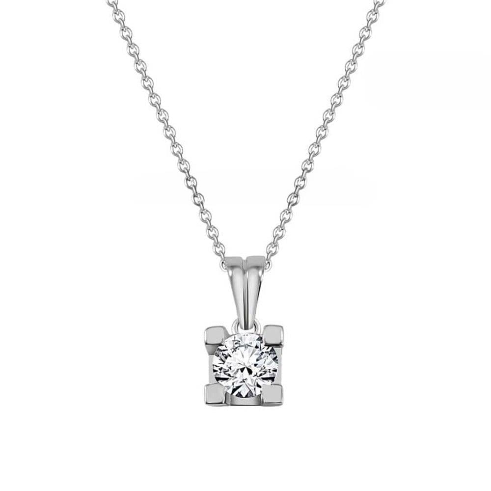 Tektaş Pırlanta Kolye 0,25 Ct  F SI