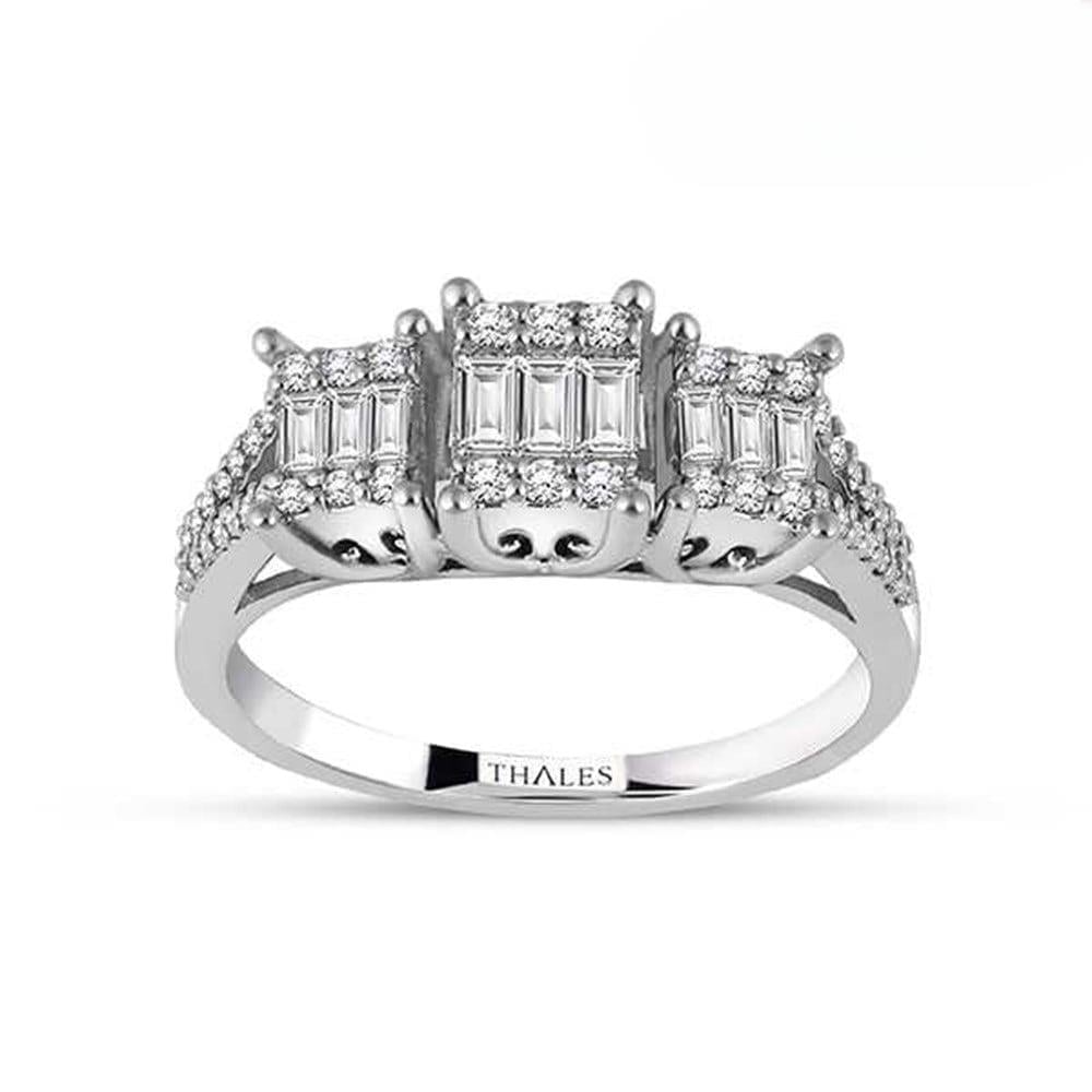 Tria Baget Yüzük 0.48 Karat 