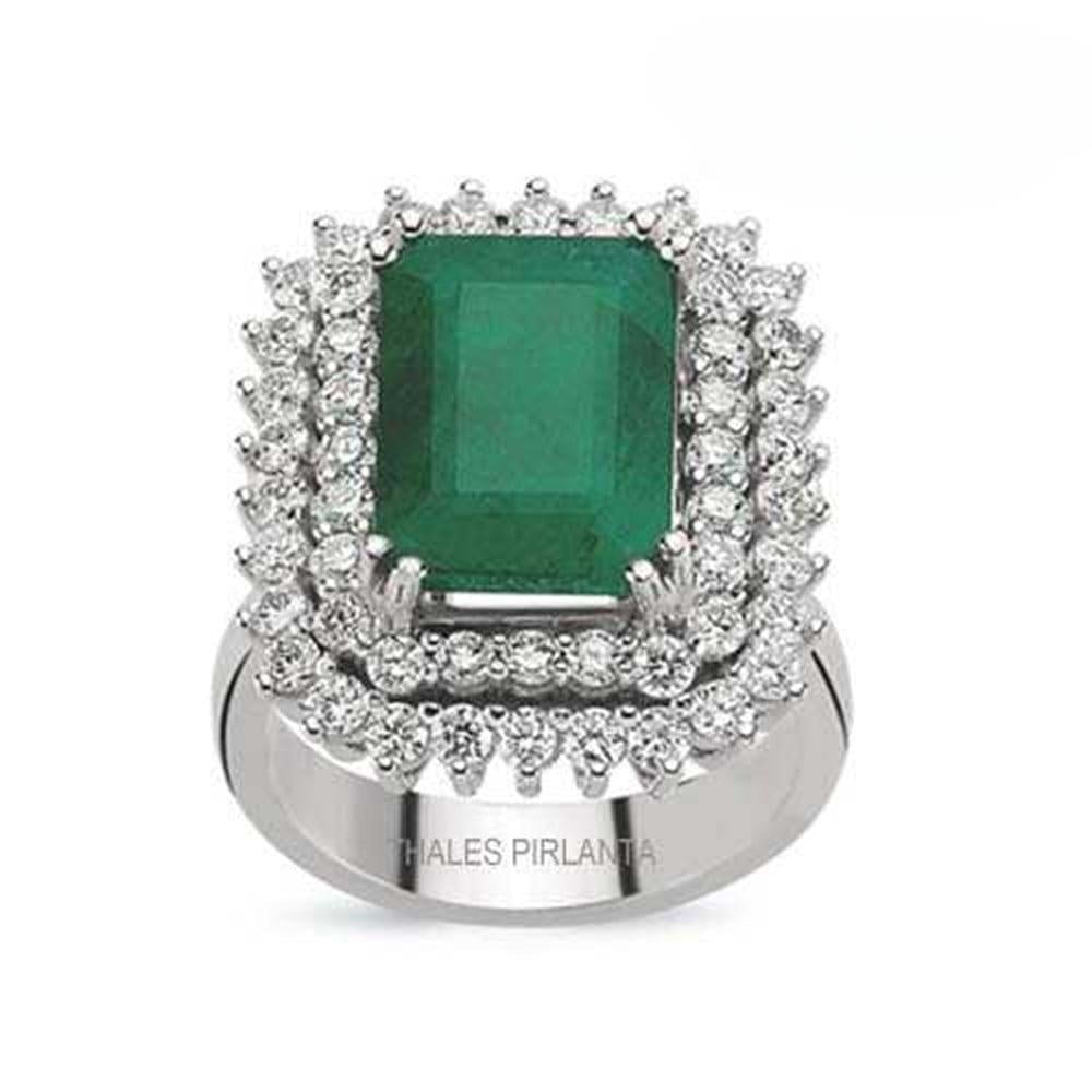 Zümrüt Pırlanta Yüzük