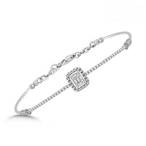 Pırlanta Bileklik Baget Kelepçe Modeli