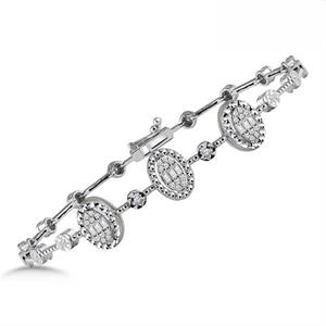 Pırlanta Bileklik Oval Tasarım Modeli 0.35 Karat