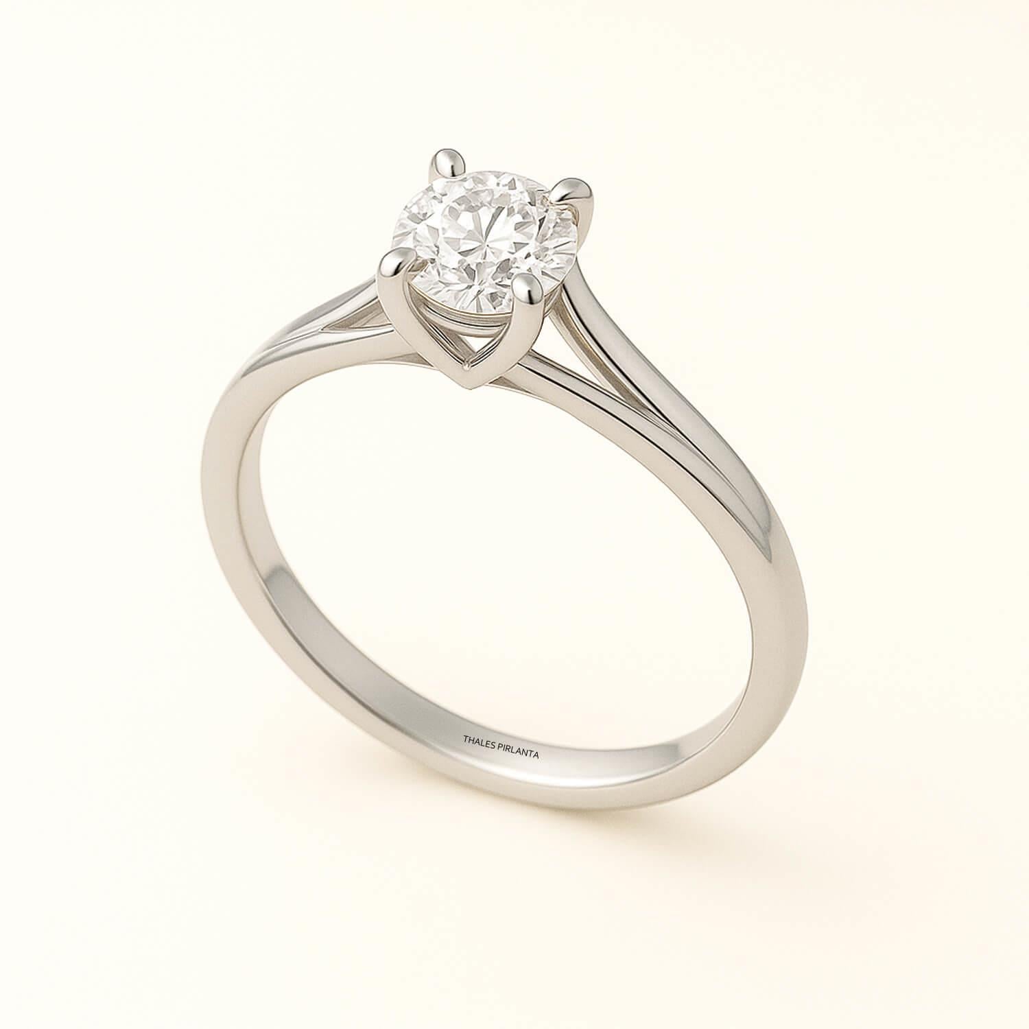 0.60 Karat D SI1 GIA Pırlanta Evlilik Teklifi Yüzük