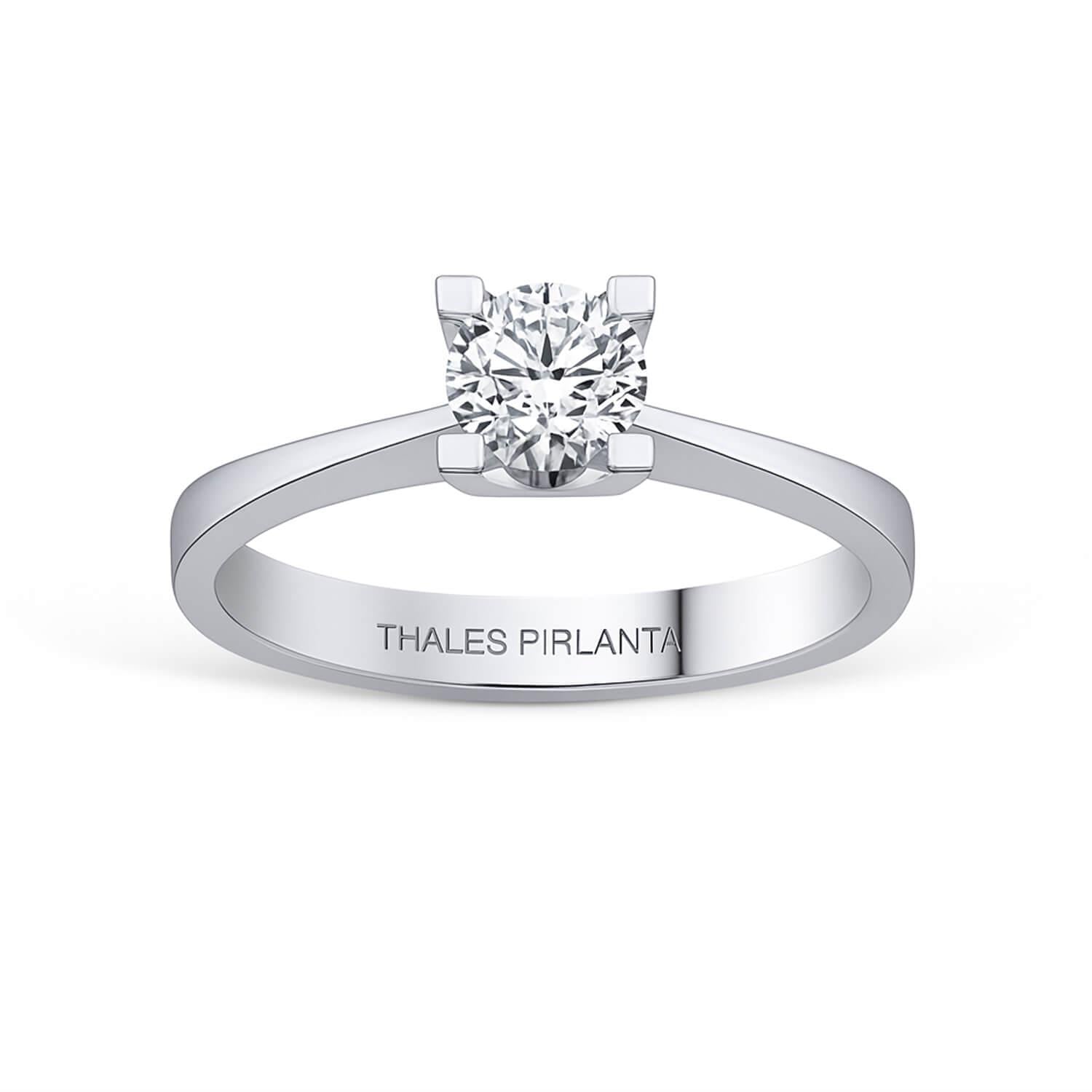 0.80 Karat G VS2 GIA Tektaş Pırlanta Yüzük