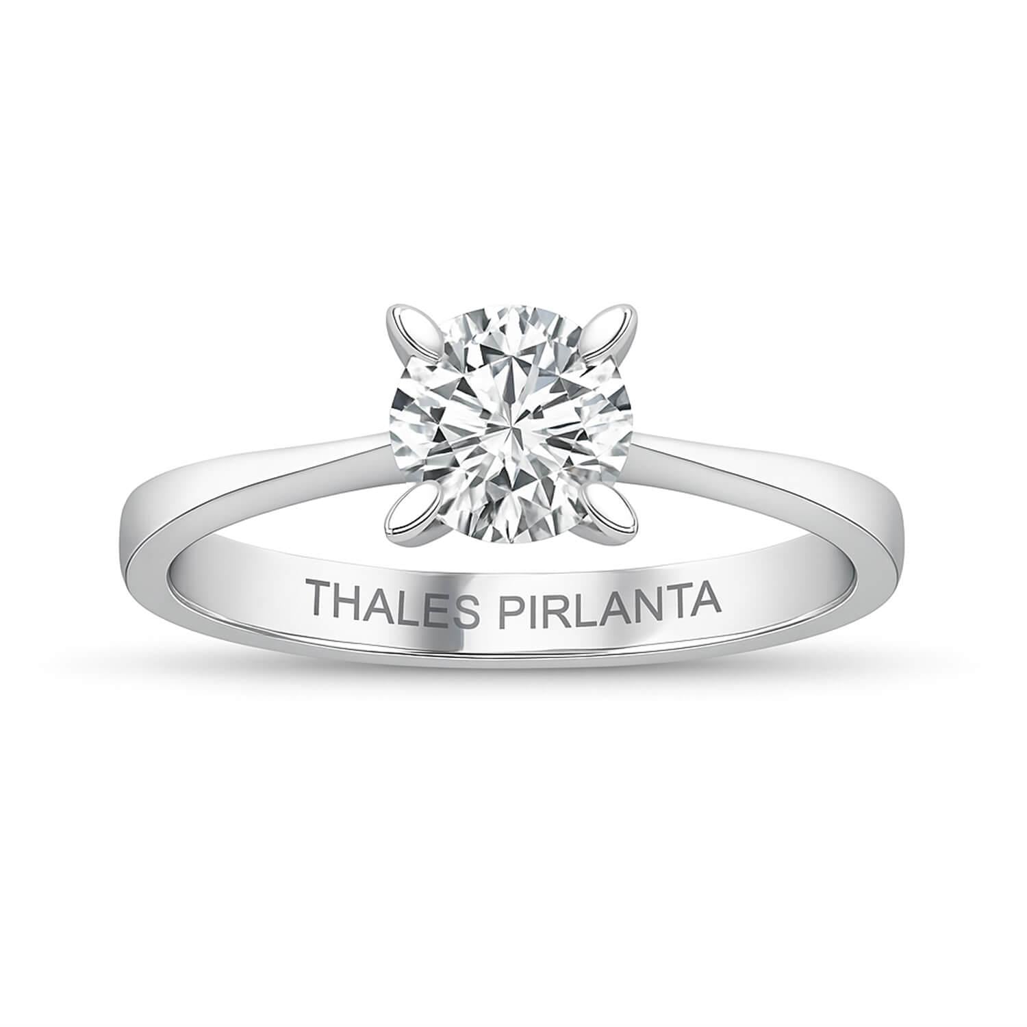 0.80 Karat F VS2 Tektaş Pırlanta Yüzük