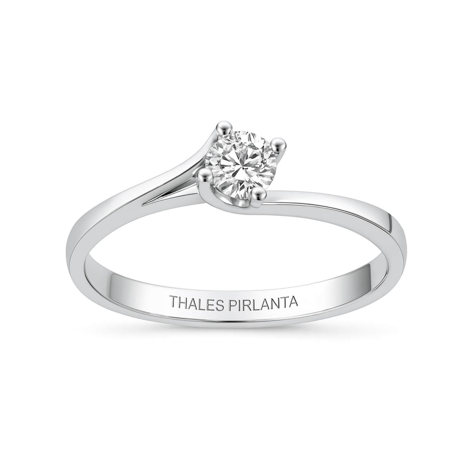 0.20 Karat F VS Pırlanta Tek taş Yüzük Modeli