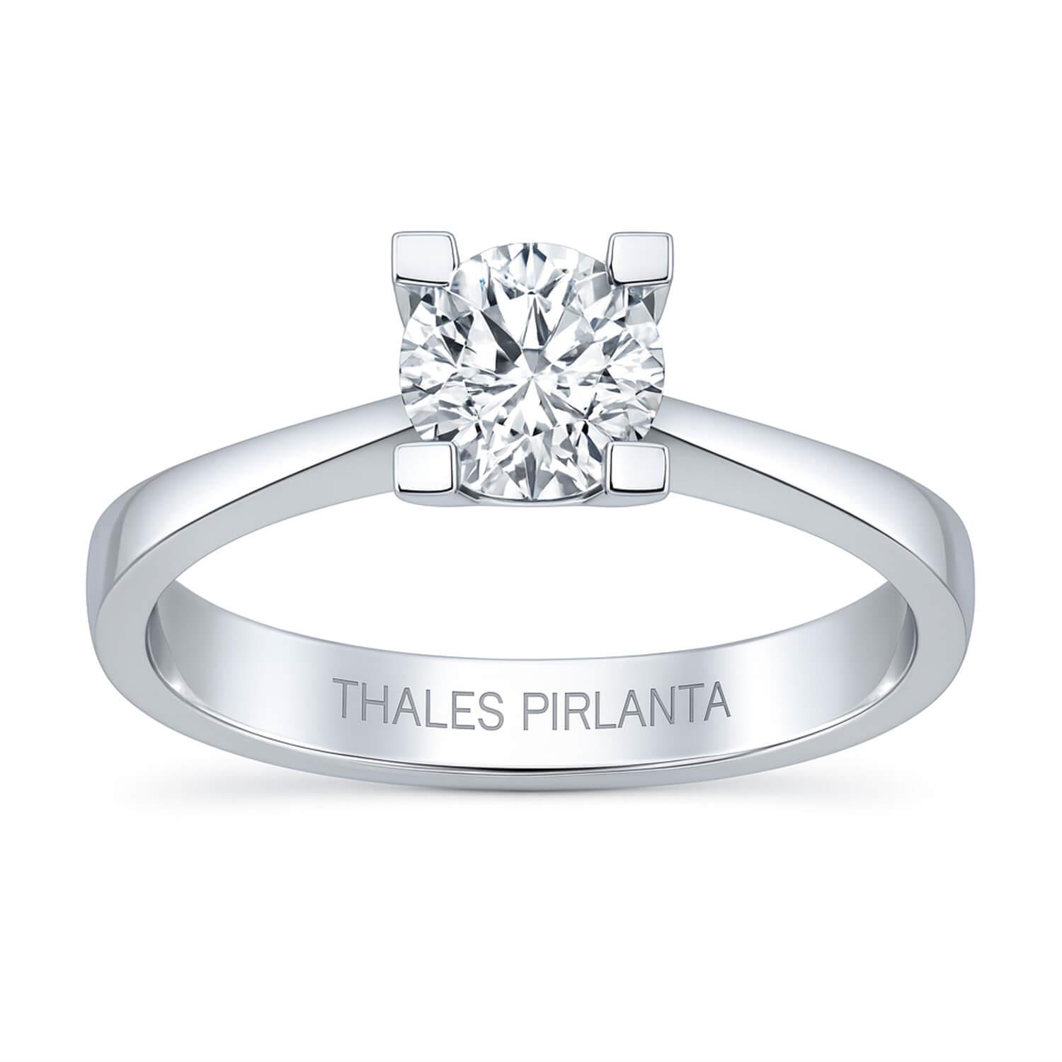 0.50 Karat D Renk HRD Tektaş Yüzük Modeli