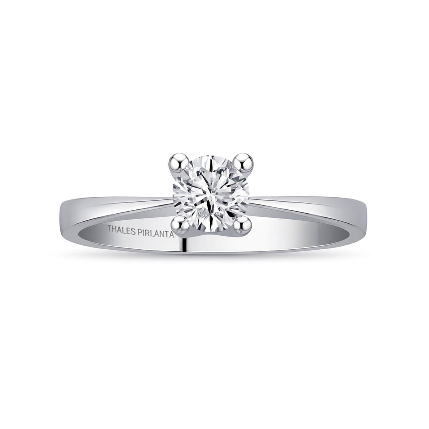 0.30 Karat D VVS1 GIA Sertifikalı Tektaş Pırlanta Yüzük