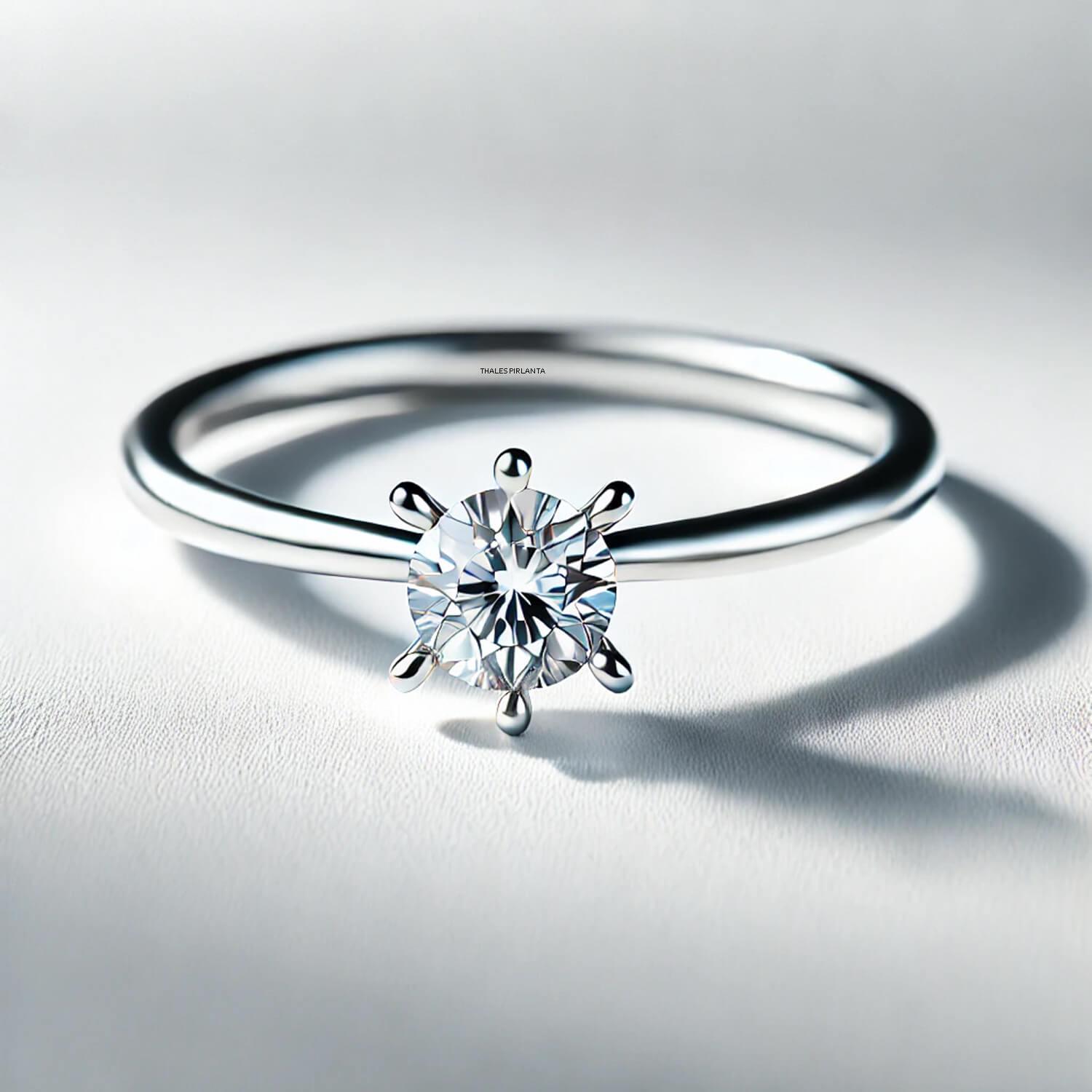 0.80 Karat GIA D VVS2 Pırlanta Tektaş Yüzük