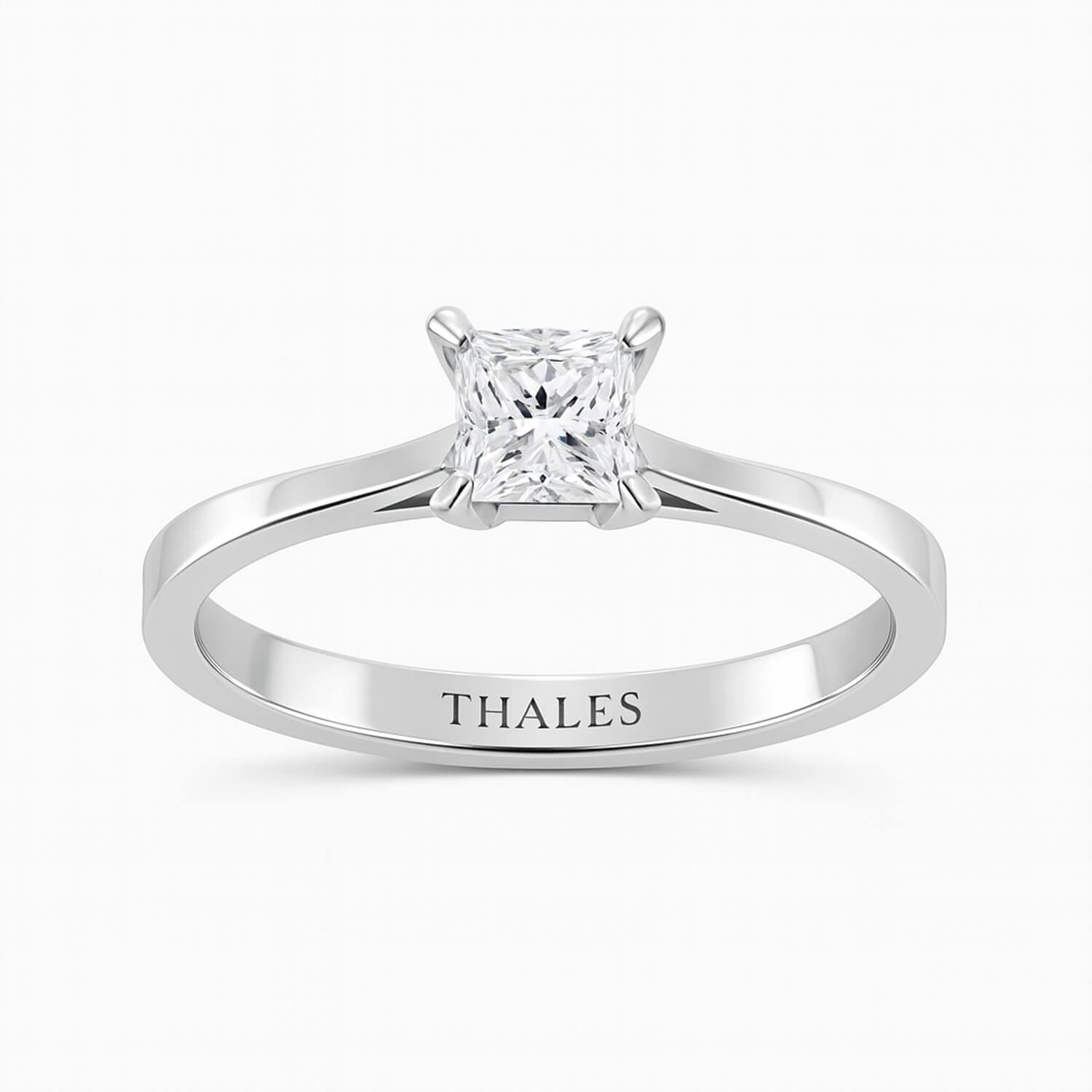 0.40 Karat F VS Prenses Tektaş Yüzük