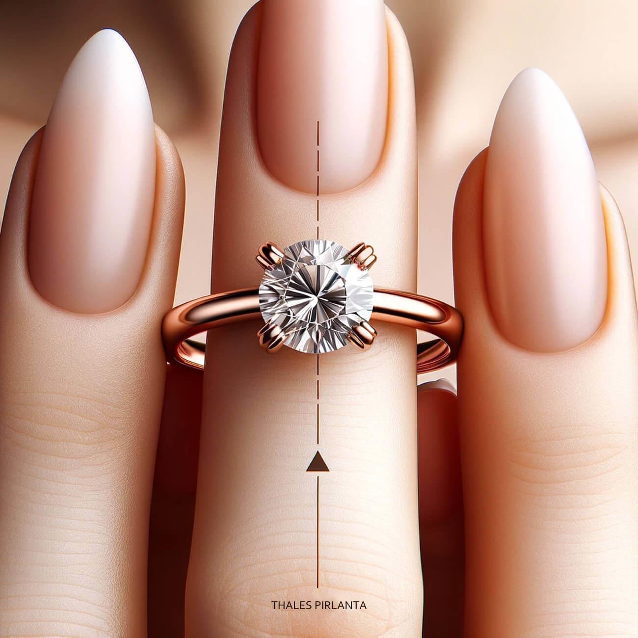 0.50 Karat Frenk Tektaş Pırlanta Yüzük Fiyatı