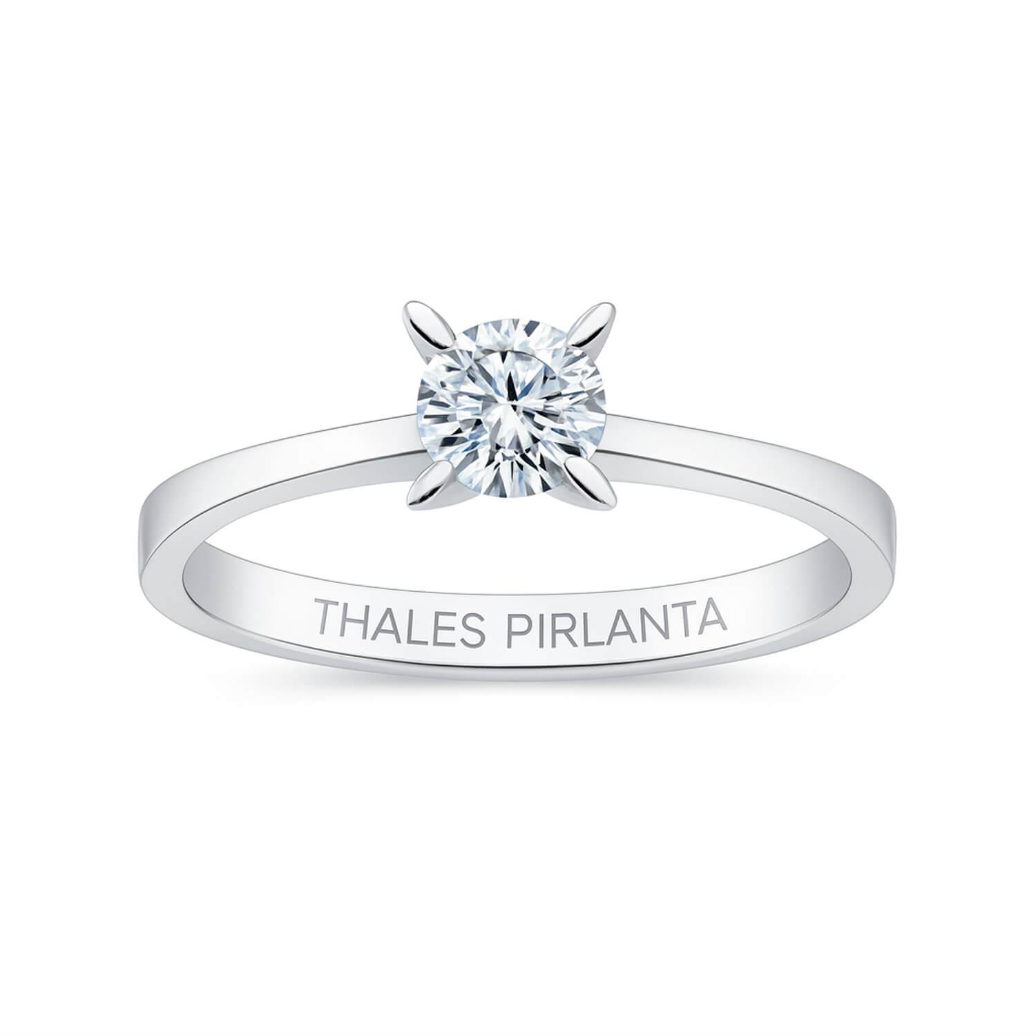 0.50 Karat G SI1 GIA Sertifikalı Pırlanta Tektaş Yüzük