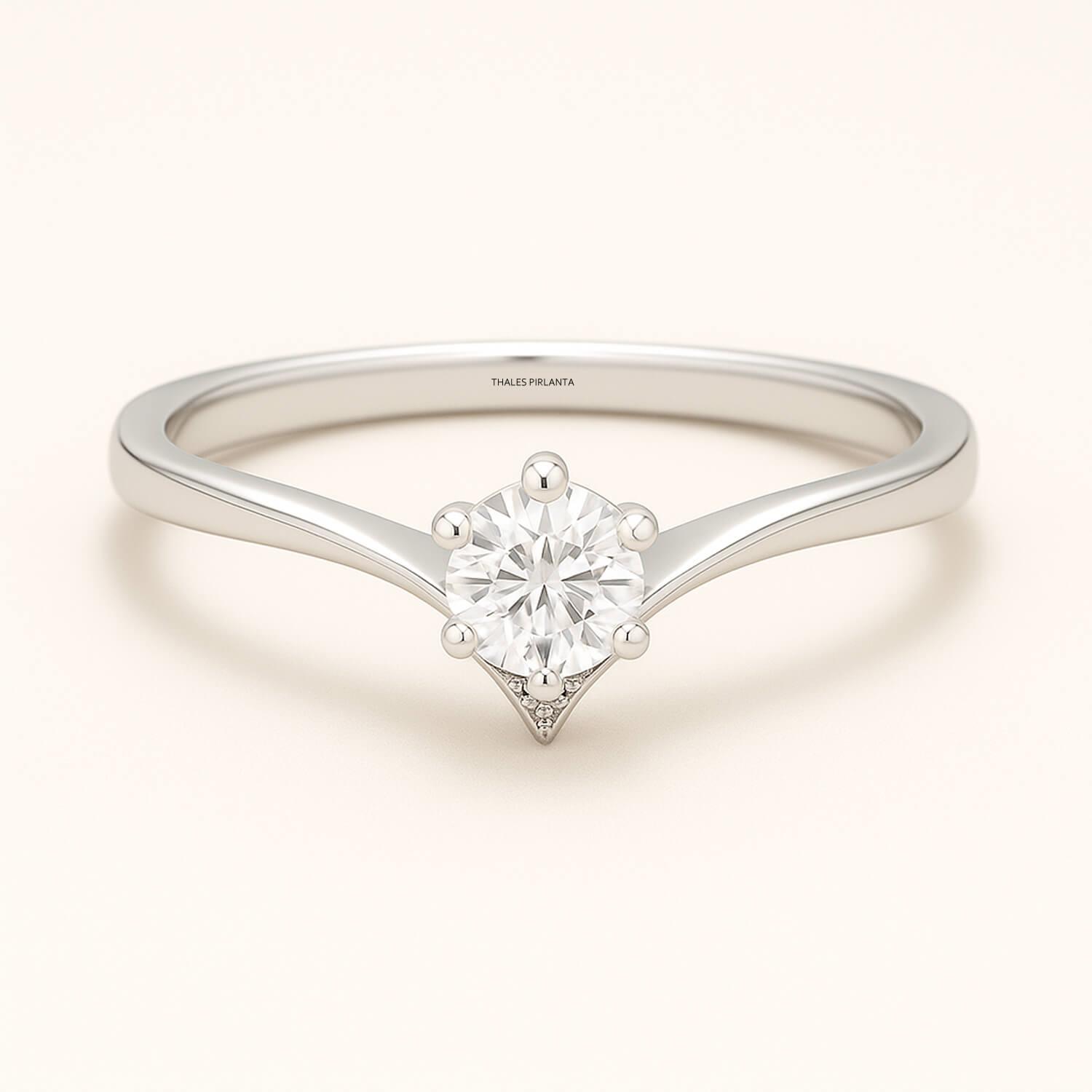 0.50 Karat D SI1 GIA Evlilik Teklifi Tektaş Pırlanta Yüzük