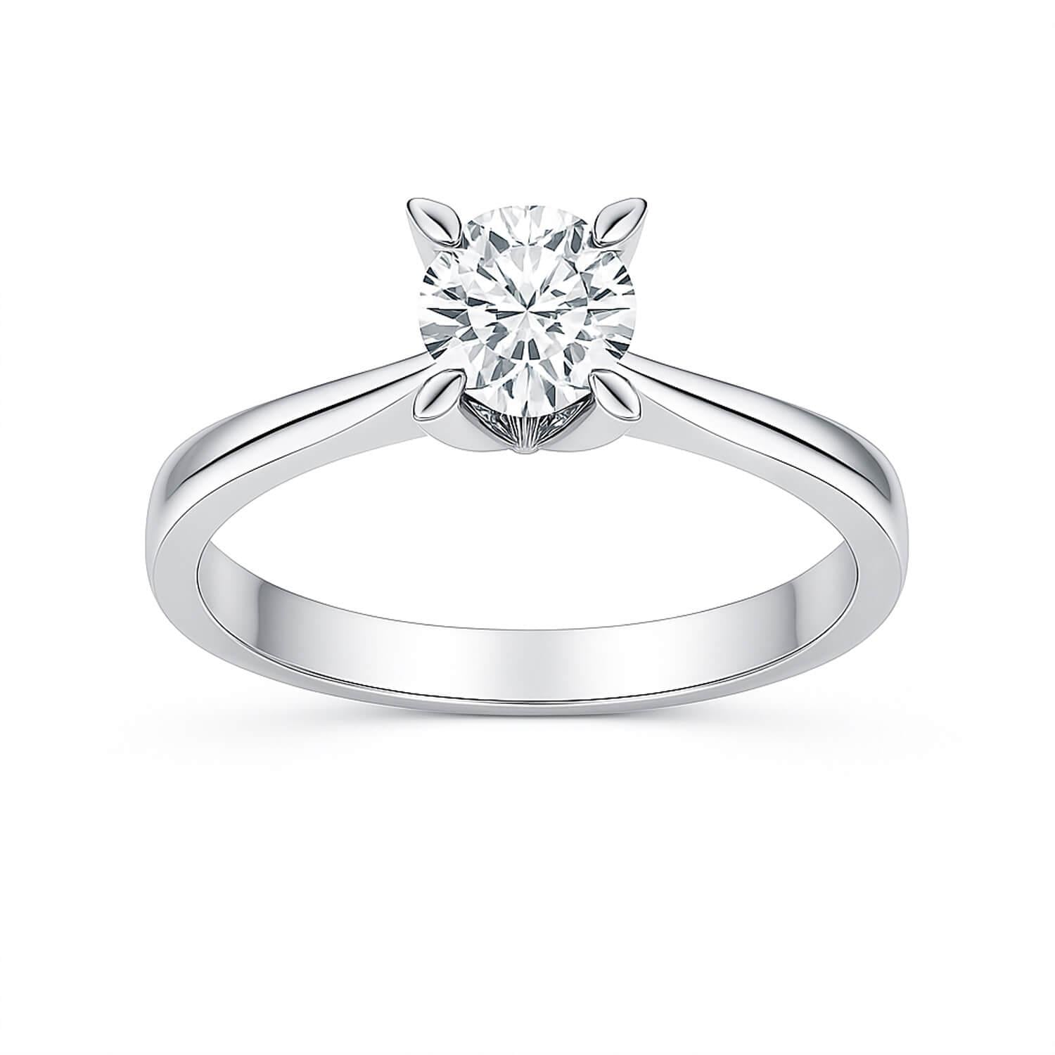 0.55 Karat F VS1 GIA Tektaş Pırlanta Yüzük